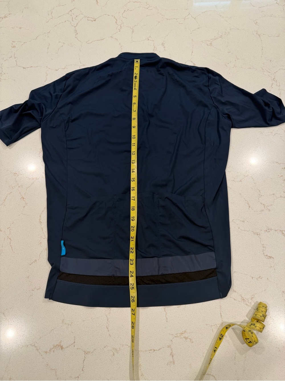 Shimano Navy Cycling Jersey with Pink Collar Trim size XL - Picture 6 of 9